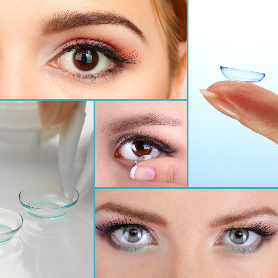 Contact lens collage